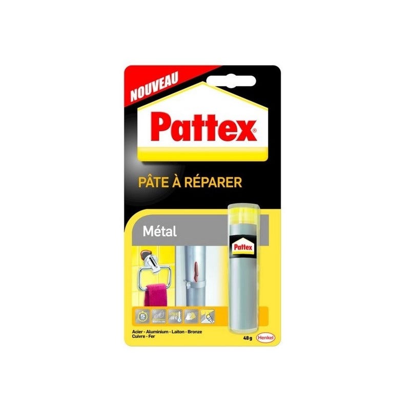Pâte à réparer 48g métal PATTEX 0