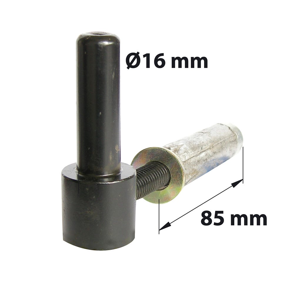Gond cheville acier prépeint, H.70x Diam.16 mm 2