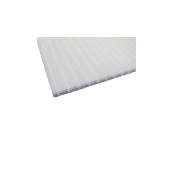 Plaque polycarbonate alvéolaire 4000 x 980 x 32mm Opaline, E : 32 mm, l :  98 cm, L : 4 m