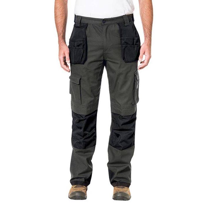 Pantalon de travail multipoches avec poches genouillères Caterpillar TRADEMARK Gris 44 2