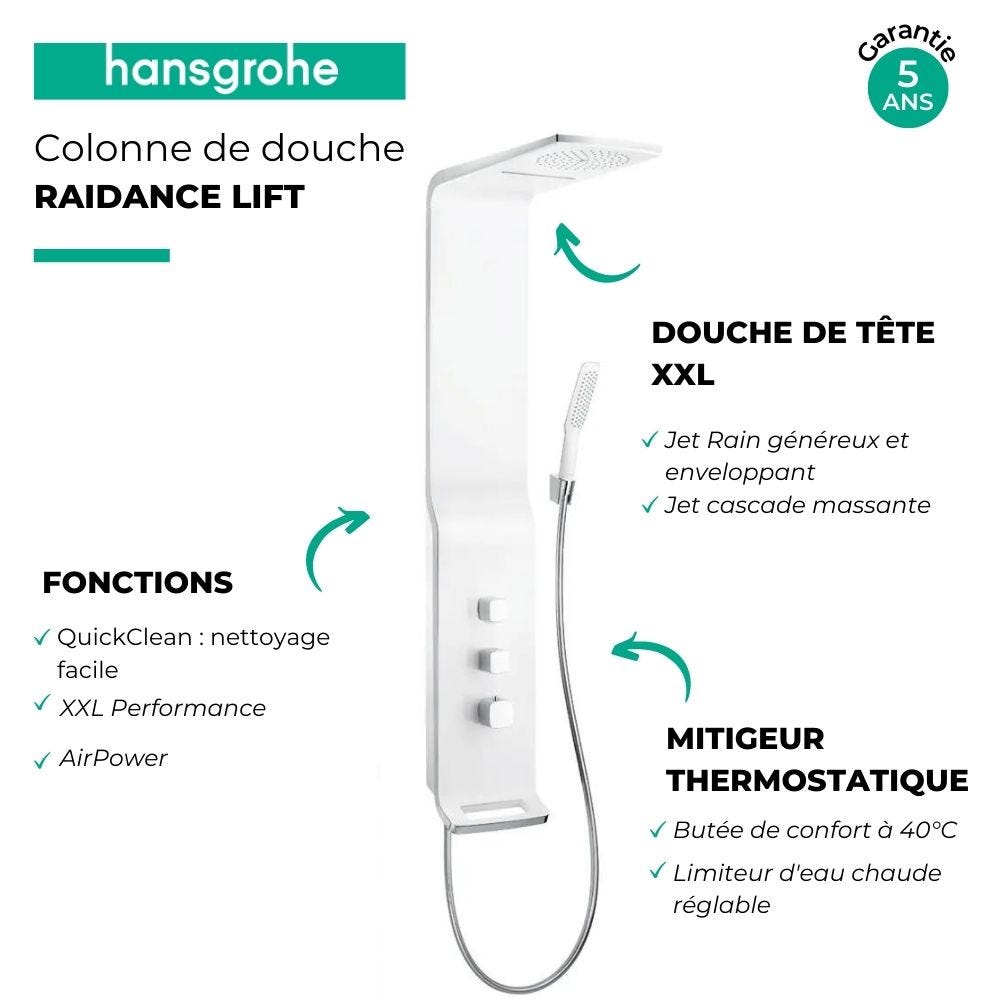 Hansgrohe Colonne de douche Raindance Lift (27008000) 3