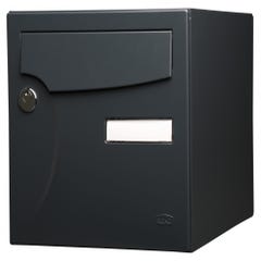 Boîte aux lettres normalisée 2 portes extérieur RENZ acier anthracite mat 0