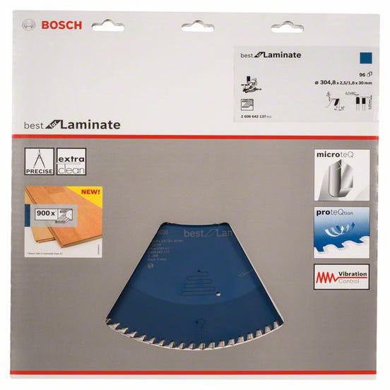 Lame de scie circulaire Diam 305 x 2.5/1.8 x 30 mm best for Laminate 2608642137 Bosch 1