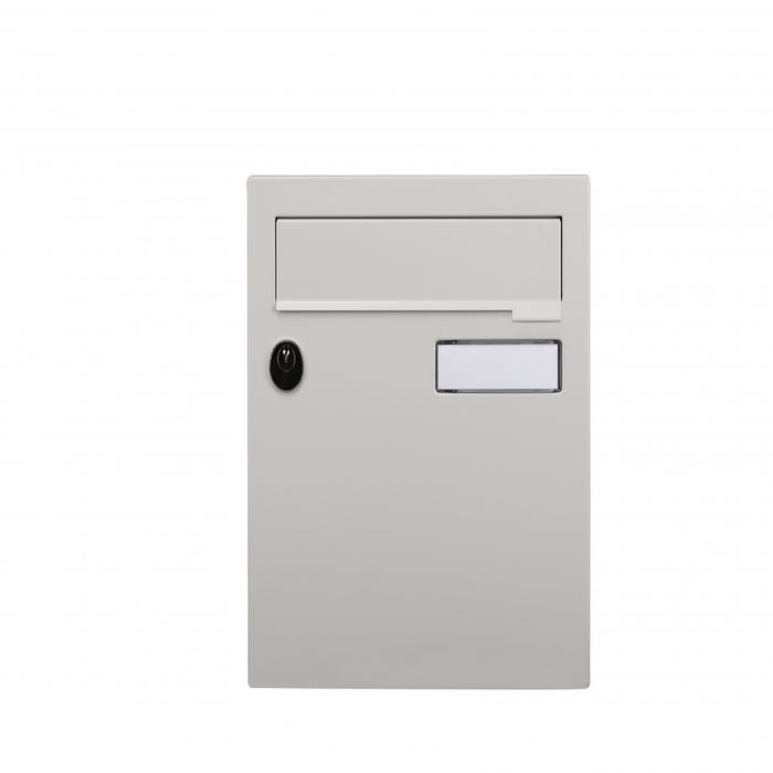 Boîte aux lettres compacte 1 porte extérieur RENZ acier gris mat 1
