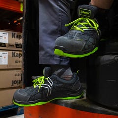 Chaussures de sécurité basses KAPRIOL Spider, coloris noir/vert T44 1