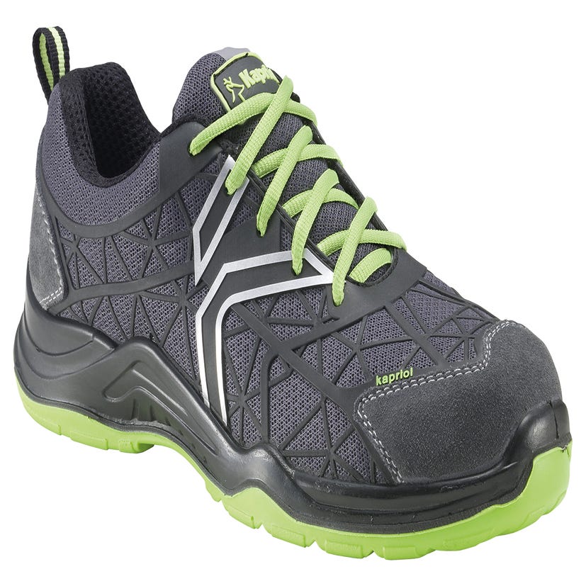 Chaussures de sécurité basses KAPRIOL Spider, coloris noir/vert T45 0