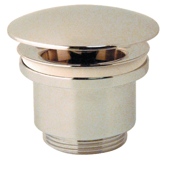 bonde champignon - diamètre 63 - laiton chromé - hauteur 60 mm - sans lanterne - raccord cylindrique - valentin 12300000000 0