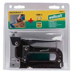 Kit Agrafeuse Manuelle Tacocraft 7 + 1000 Agrafes 8 mm Type 053 - wolfcraft 7089000 6