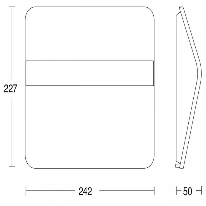 Applique solaire LED intégrée Steinel XSolar LH-N anthracite avec numéro de maison 4