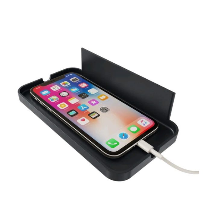 Porte smartphone pour sèche-serviettes ALUTU MUSIC - Anthracite 0