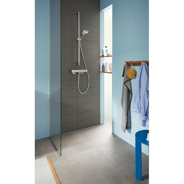 Set de douche Vario Croma Select E avec barre Unica'Croma 90 cm blanc/chromé Hansgrohe 2