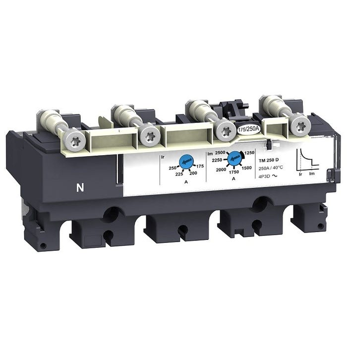 Déclencheur TM100D pour bloc de coupure compact NSX100-250 - 100A - 4P 0