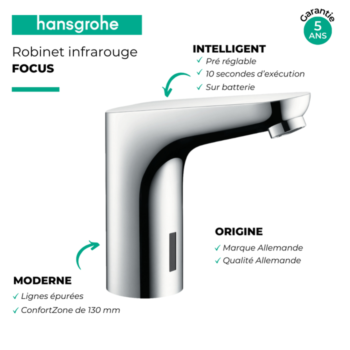 Hansgrohe Focus Mitigeur lavabo électronique (31172000) 2