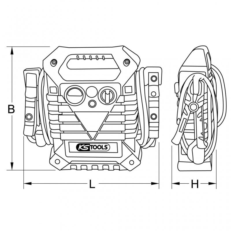 Booster à batterie KS TOOLS Ultimate Boost - 12V - 2500A - 550.1810 3