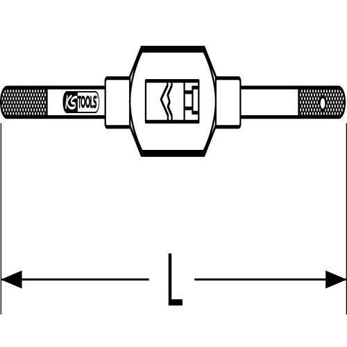 Tourne à gauche KS TOOLS - M5-M20 - 380 mm - 331.0015 3