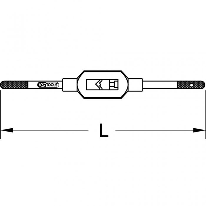 Tourne à gauche KS TOOLS - M5-M20 - 380 mm - 331.0015 1