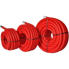 Gaine de protection TPC rouge - diamètre 63 mm