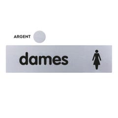 Plaquette Dames (texte) - Classique argent 170x45mm - 4320328 0