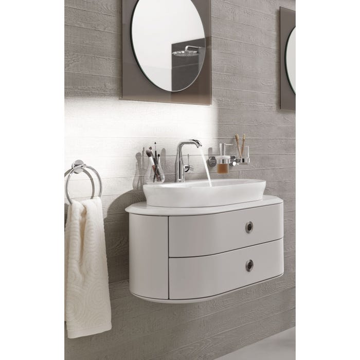 Grohe Essence Set Mitigeur monocommande 1/2" Lavabo Taille M + Bonde clic clac Grohe pour lavabo avec trop-plein (23463001-CLICCLAC) 2