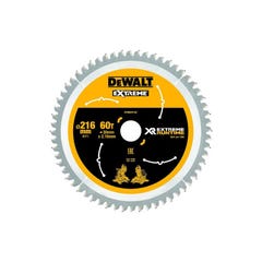 Dewalt DT99570-QZ Lame de scie circulaire stationnaire XR Runtime 216x30mm 60 dents 0