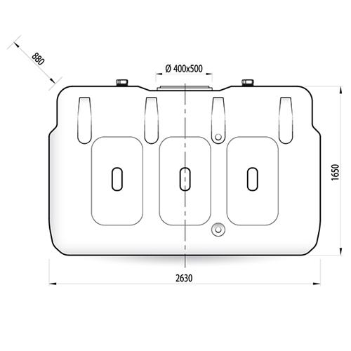 Cuve Citerne À Eau Hors-sol De Stockage De 3000 Litres 1