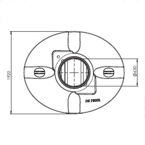 Fosse Septique Ovale 7500l Norme En 12566-1 - Garantie 5 ans - Partie supérieure conique et Renforts circulaires - Avec réhausse télescopique 2