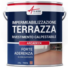 Résine Etanchéité Terrasse Circulable - Peinture Colorée - ARCATERRASSE - 2.5 L - Tuile - ARCANE INDUSTRIES 1