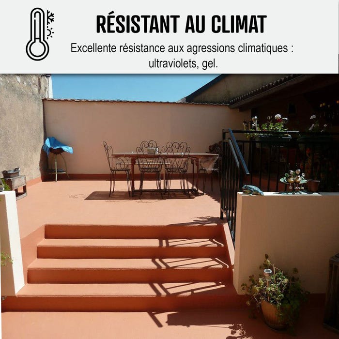 Résine Etanchéité Terrasse Circulable - Peinture Colorée - ARCATERRASSE - 2.5 L - Tuile - ARCANE INDUSTRIES 3