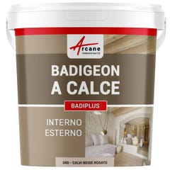 Badigeon à la chaux intérieur extérieur - BADIPLUS - 5 kg (jusqu'à 25 m²) - Calvi Beige Rosé - ARCANE INDUSTRIES 1