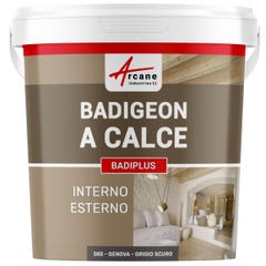 Badigeon à la chaux intérieur extérieur - BADIPLUS - 5 kg (jusqu'à 25 m²) - Gênes - Gris Foncé - ARCANE INDUSTRIES 1