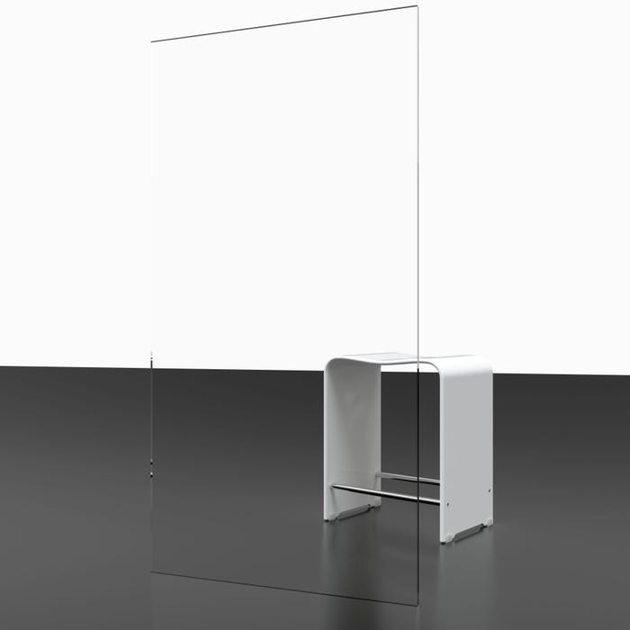 Schulte porte de douche coulissante 4 éléments, 160 x 200 cm, verre 5 mm, transparent, profilé aspect chromé 4