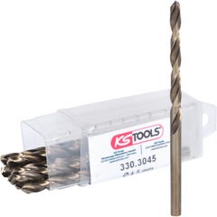 KSTOOLS - Lot de 10 forets HSS-CO au cobalt 4,5mm - 330.3045 5