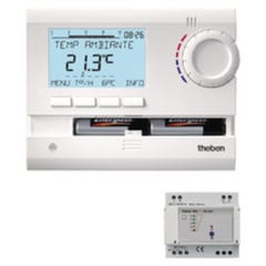 THERMOSTAT D'AMBIANCE PROGRAMMABLE 24H 7J RADIO 1 ZONE THEBEN 8339501 1
