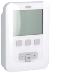 Thermostat ambiance programmable digital chauf eau chaude 2 fils sur 7j à piles 0