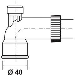 Dispositif anti-bruit PVC Coude 90° Nicoll 1