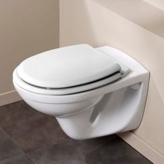 Abattant WC en bois compressé déclipsable ATLAS blanc 5
