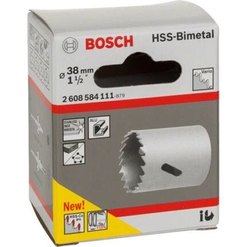 Scie-trépan HSS bimétal pour adaptateur standard D. 38 mm Bosch 2