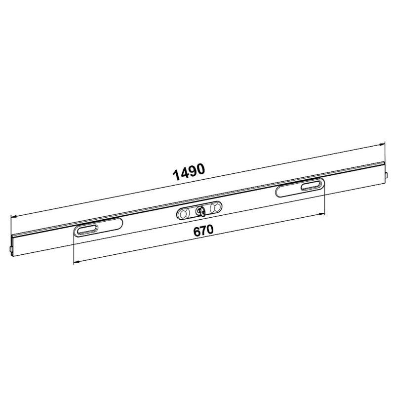 Lame avec serrure recoupable, enroulement extérieur, blanc 1