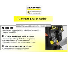 Nettoyeur Haute Pression Eau chaude Pro 5.5kW 800l/h (Triphasé) HDS 8-18-4 M155 Karcher 2