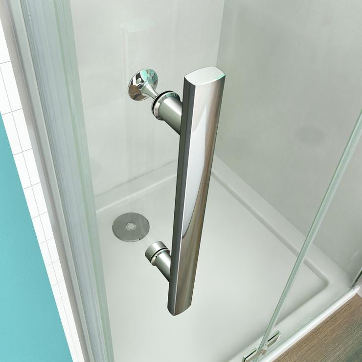 Aica Porte De Douche 120x195cm Porte De Douche Pivotante Et Pliante Verre Anticalcaire 3