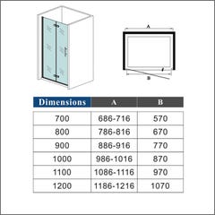 Aica Porte De Douche 120x195cm Porte De Douche Pivotante Et Pliante Verre Anticalcaire 4