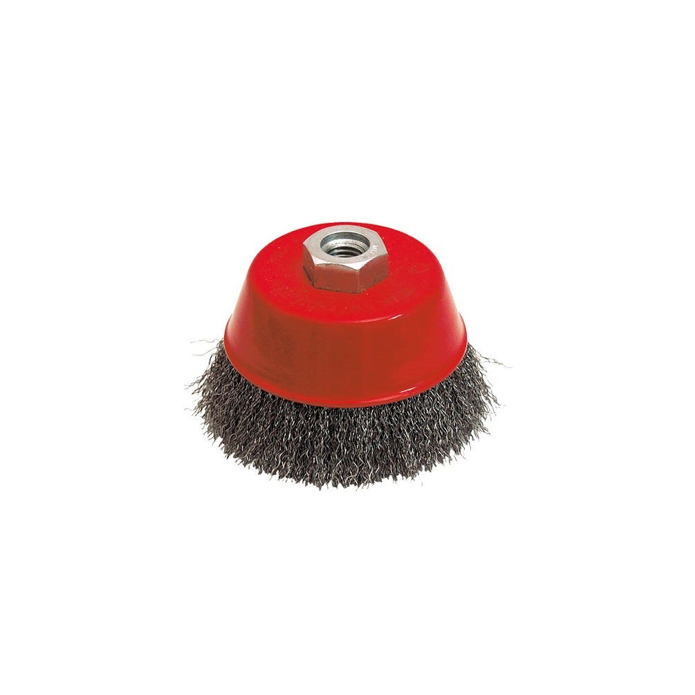 Brosse conique fil acier ondulé pour métal Classic ø 125 Fil 0,30 Boite de 1 0