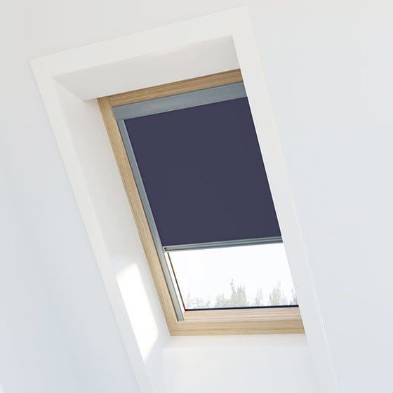 Store Occultant Bleu Compatible Fenêtre Velux ® 10 Ou 608 Ou S08 Ossature Grise 0