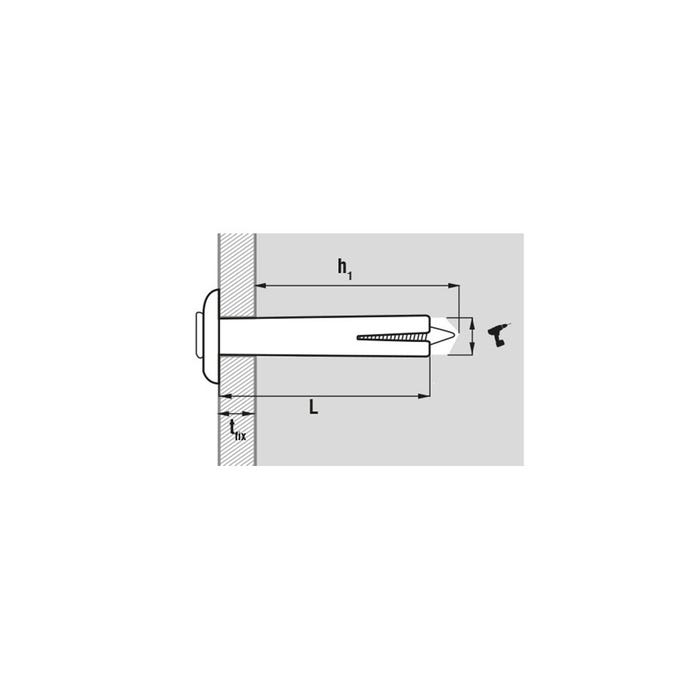 100 chevilles métallique à frapper - 6 x 30 mm 1