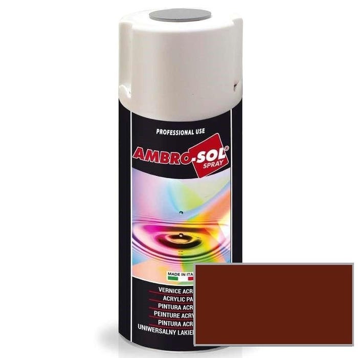 Peinture acrylique 400 ml multifonction RAL 8012 Brun Rouge 2
