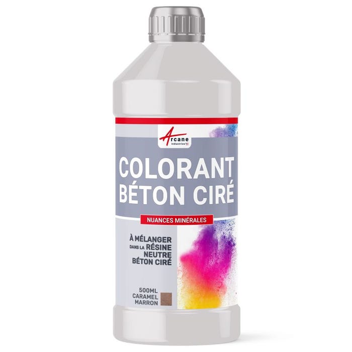 COLORANT POUR BÉTON CIRÉ - 500 ml - Caramel Marron - ARCANE INDUSTRIES 0