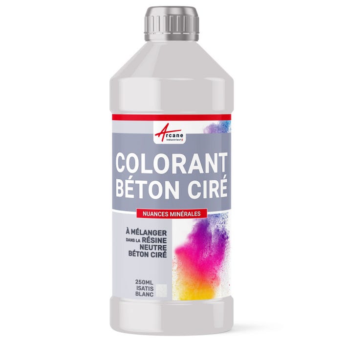 COLORANT POUR BÉTON CIRÉ - 250 ml - Isatis Blanc - ARCANE INDUSTRIES 0