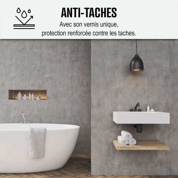 KIT BÉTON CIRÉ - MURS SALLE DE BAINS DOUCHE ITALIENNE Rosetto Marron Rose - 10 m² (en 2 couches) - ARCANE INDUSTRIES 8