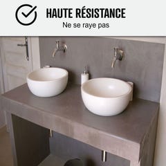 KIT BÉTON CIRÉ - MURS SALLE DE BAINS DOUCHE ITALIENNE Rosetto Marron Rose - 10 m² (en 2 couches) - ARCANE INDUSTRIES 3