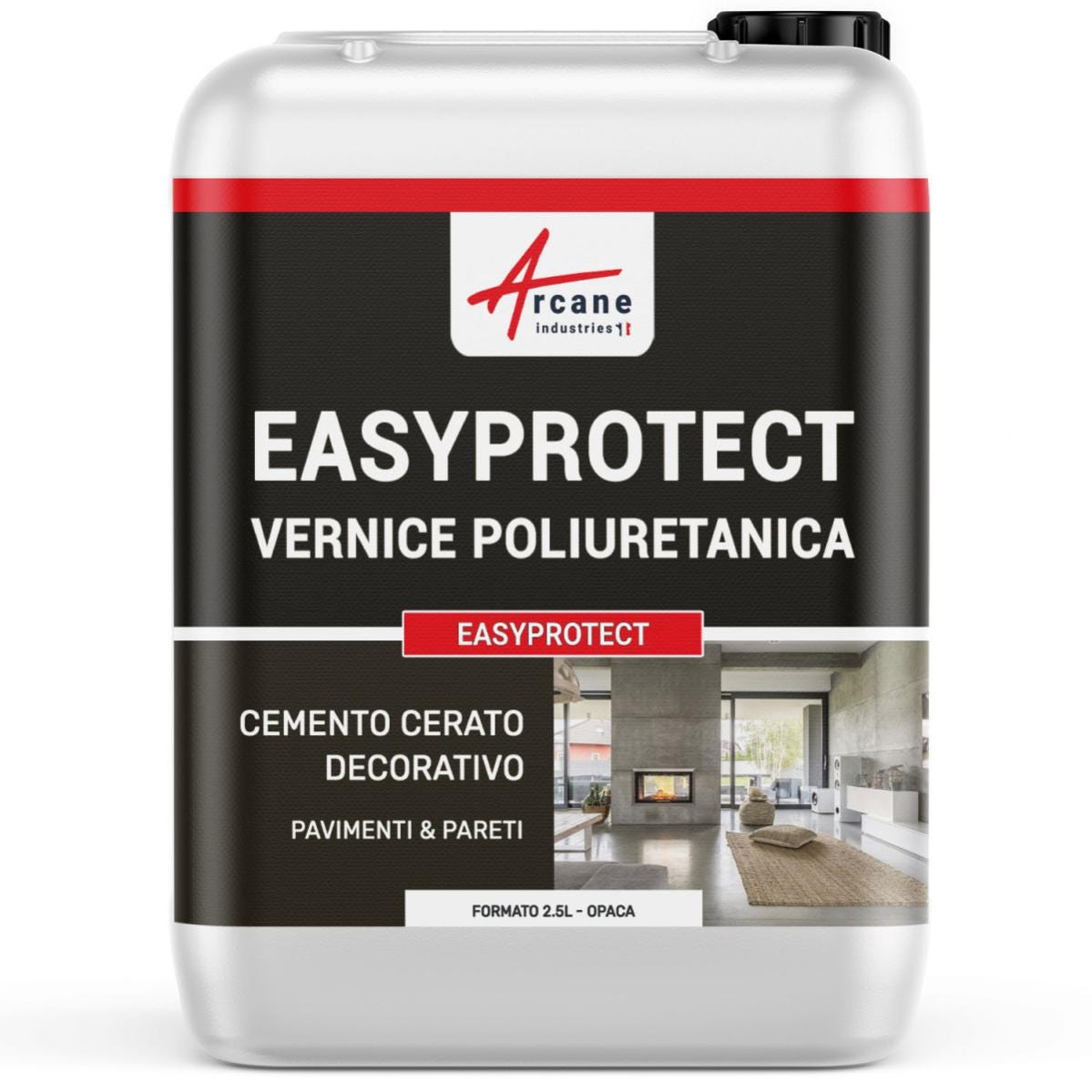 VERNIS PU BETON CIRE SOLS - EASYPROTECT - 25 m² - Mate - ARCANE INDUSTRIES 1
